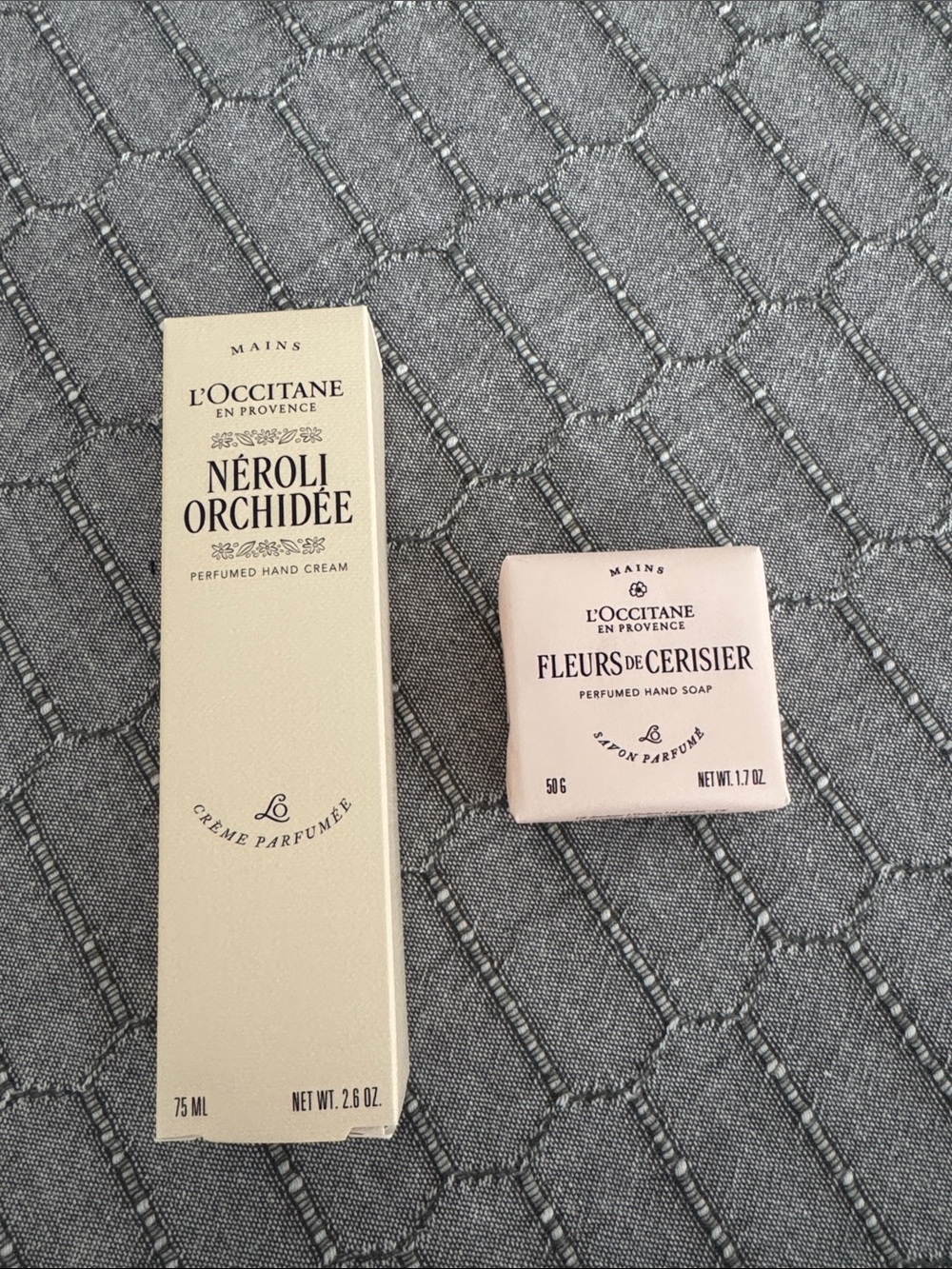 L’occitane hand cream and hand soap set